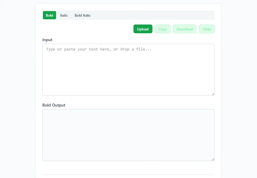 Bold & Italic Text Generator tool