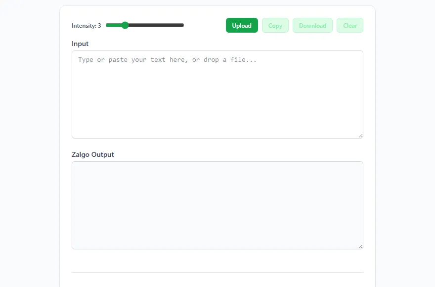 Zalgo Text Generator tool